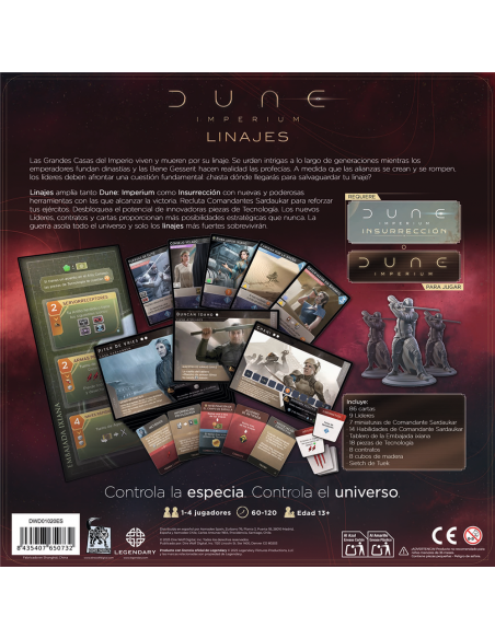 Juego de mesa dune imperium: linajes Juego de mesa dune imperium: linajes