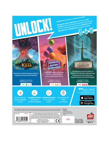 Juego de mesa unclock! enchanted adventures