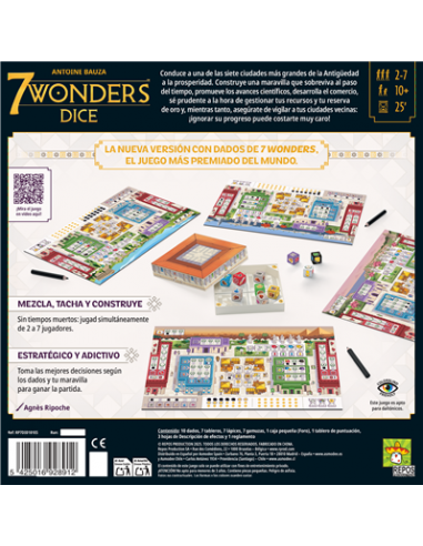 Juego de mesa 7 wonders dice