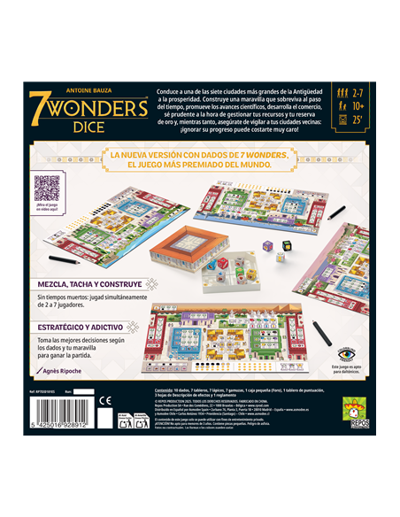 Juego de mesa 7 wonders dice