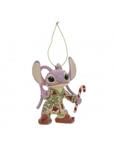 Adorno arbol de navidad enesco disney stitch - angel pijama navideño