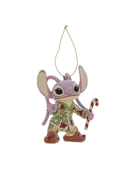 Adorno arbol de navidad enesco disney stitch - angel pijama navideño