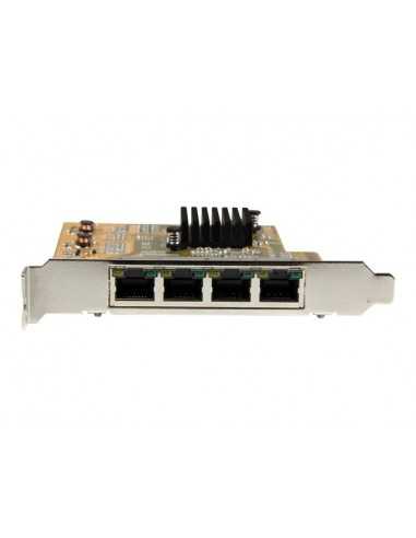 Tarjeta de red startech 4x rj45 pci express