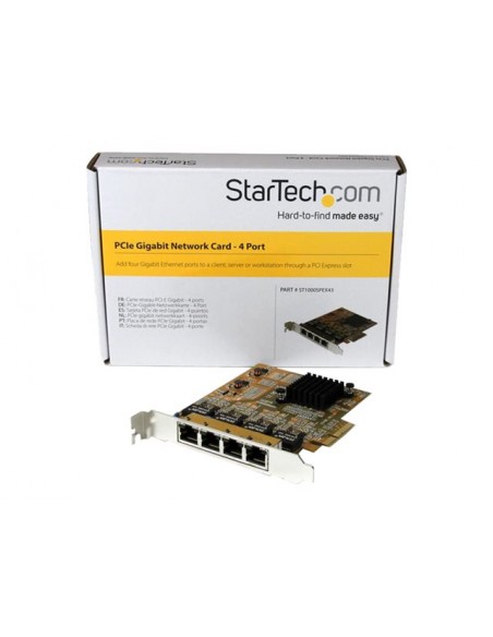 Tarjeta de red startech 4x rj45 pci express Tarjeta de red startech 4x rj45 pci express