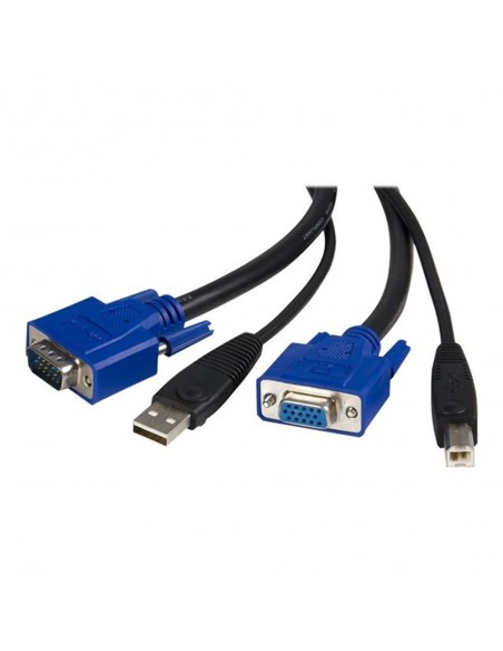 Cable kvm 2 en 1 startech 1.8m