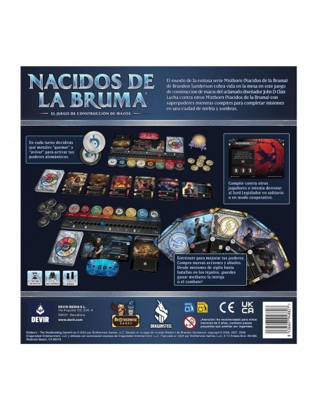 Juego de mesa nacidos de la bruma