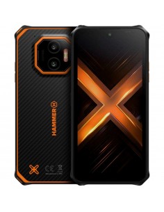 Telefono movil smartphone rugerizado hammer energy x2 5g - 6gb - 128gb - 6 pulgadas - negro - naranja