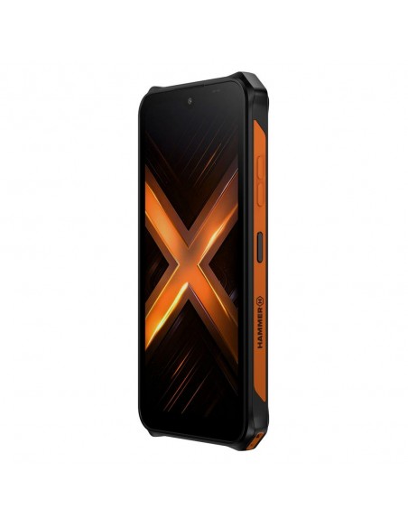 Telefono movil smartphone rugerizado hammer energy x2 5g - 6gb - 128gb - 6 pulgadas - negro - naranja