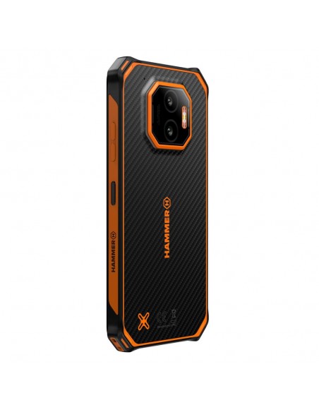 Telefono movil smartphone rugerizado hammer energy x2 5g - 6gb - 128gb - 6 pulgadas - negro - naranja