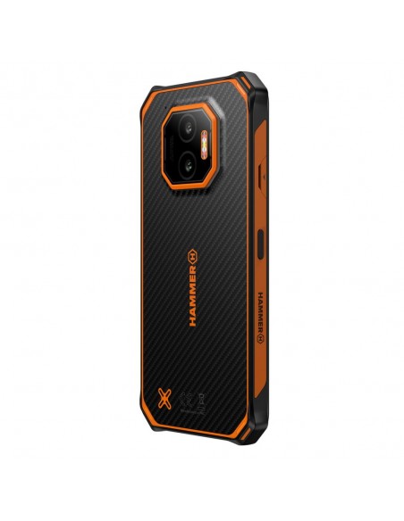 Telefono movil smartphone rugerizado hammer energy x2 5g - 6gb - 128gb - 6 pulgadas - negro - naranja