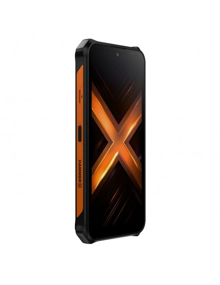 Telefono movil smartphone rugerizado hammer energy x2 5g - 8gb - 256gb - 6 pulgadas - negro - naranja