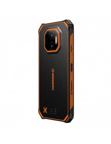 Telefono movil smartphone rugerizado hammer energy x2 5g - 8gb - 256gb - 6 pulgadas - negro - naranja