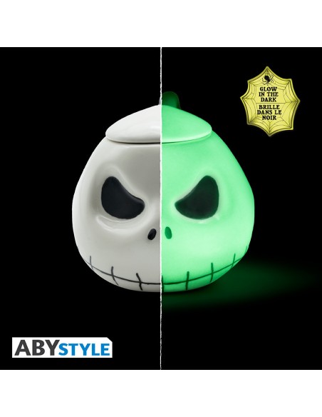 Taza abystyle pesadilla antes de navidad jack brilla en la oscuridad
