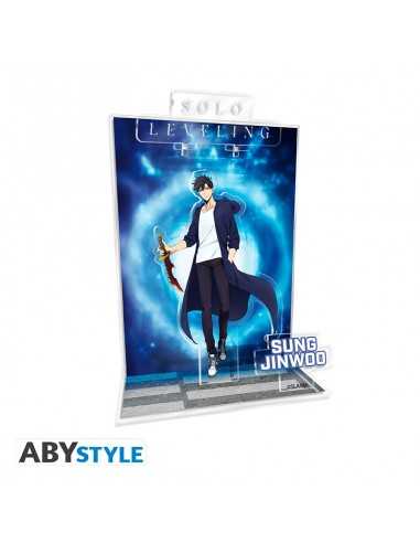 Figura acrílica solo leveling diorama jinwoo portal
