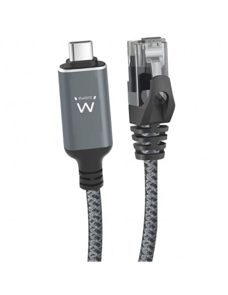 Cable red ewent latiguillo rj45 a usb tipo c ftp cat6 4m
