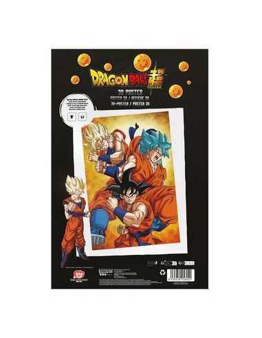 Poster 3d 58x38 cm champa goku states dragon ball super