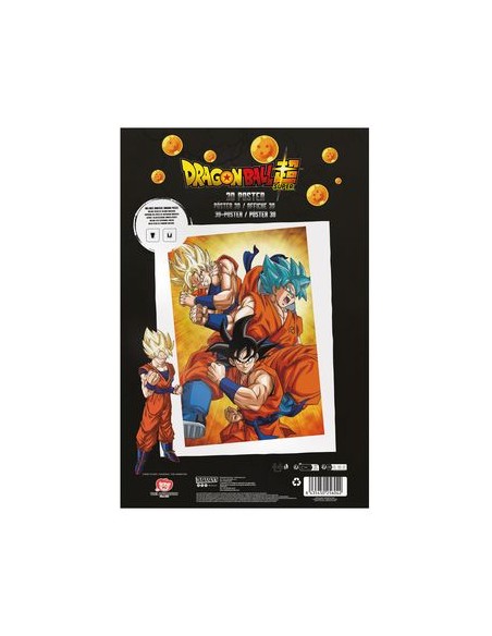 Poster 3d 58x38 cm champa goku states dragon ball super
