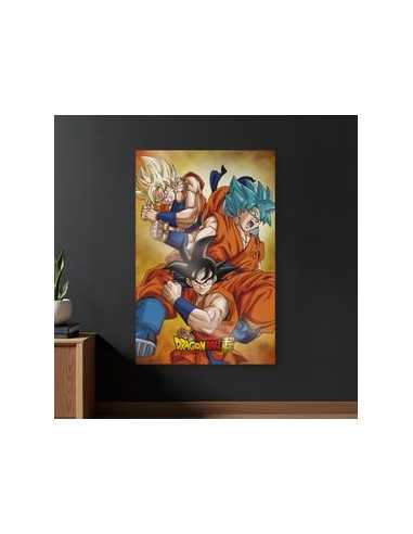 Poster 3d 58x38 cm champa goku states dragon ball super