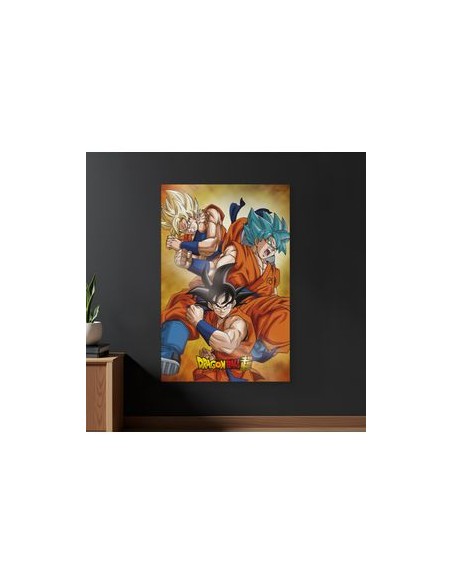 Poster 3d 58x38 cm champa goku states dragon ball super