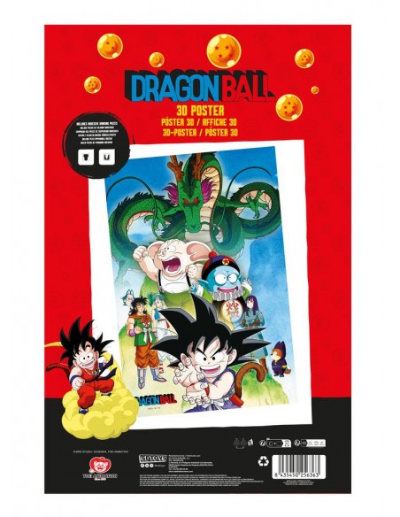 Poster 3d 38x58cm shenron and heroes dragon ball Poster 3d 38x58cm shenron and heroes dragon ball