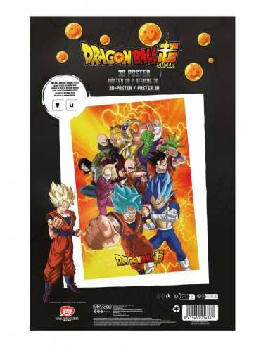 Poster 3d 58x38cm universal survival heroes dragon ball super