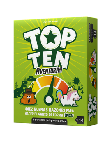Juego de mesa top ten aventuras