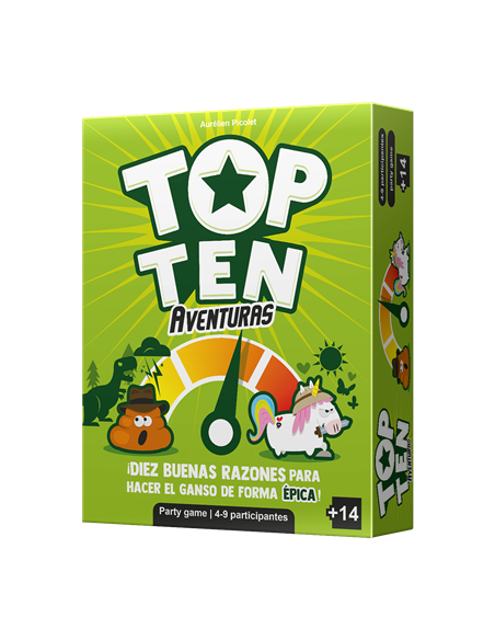 Juego de mesa top ten aventuras