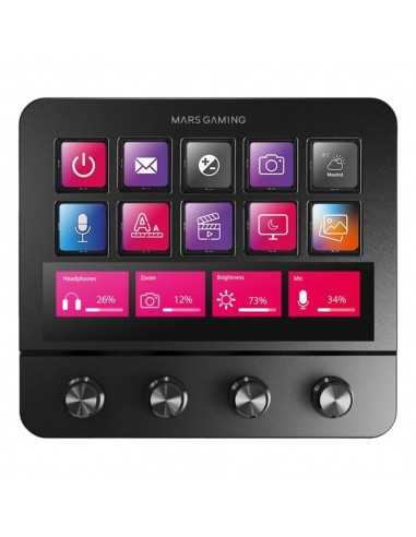 Control deck pro mars gaming msdpro negro