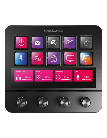 Control deck pro mars gaming msdpro negro