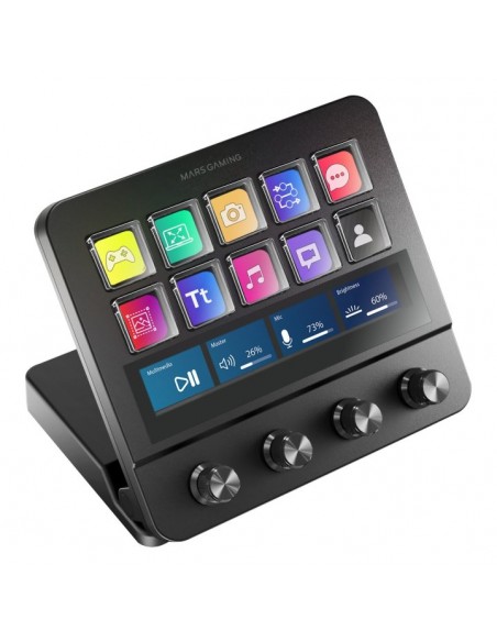Control deck pro mars gaming msdpro negro