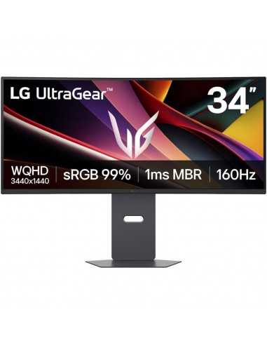 Monitor curvo gaming lg 34g600a - b 34 pulgadas wqhd 160hz