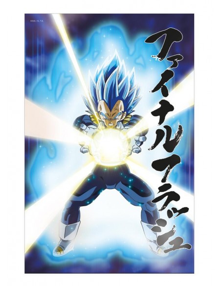 Poster 3d 58x38cm universe survival vegeta dragon ball super
