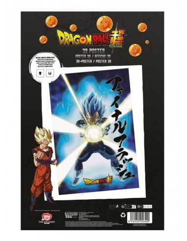 Poster 3d 58x38cm universe survival vegeta dragon ball super