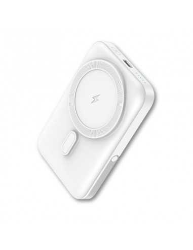 Powerbank qcharx atlas inalambrico magnetico 10000mah blanco