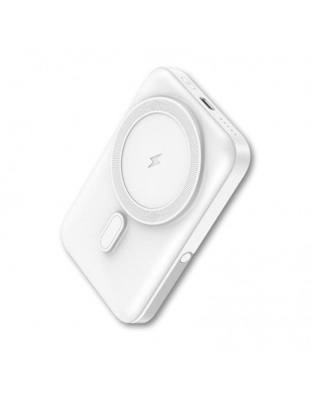 Powerbank qcharx atlas inalambrico magnetico 10000mah blanco