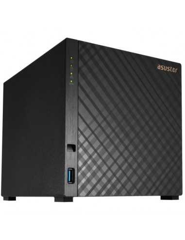 Servidor nas asustor drivestor 2 gen2 as1204t 4 bahias 1gb gigabit ethernet