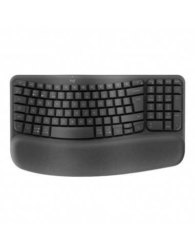 Teclado logitech ergo series wave keys for business negro