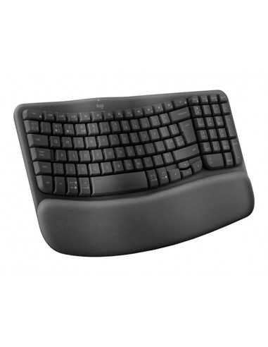 Teclado logitech ergo series wave keys for business negro