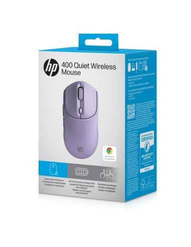 Raton inalambrico hp 400 dual morado