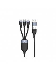 Cable 3x usb tipo c a usb tipo c - usb tipo a conceptronic 1.5m - macho - macho