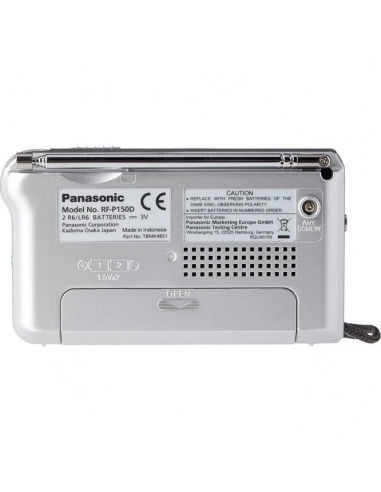 Radio panasonic rf - p150deg - s sintonizador afc color plata