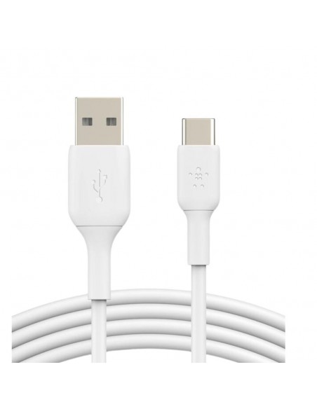 Cable usb tipo c a usb tipo a belkin 2m - macho - macho - blanco