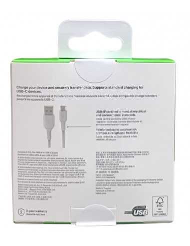 Cable usb tipo c a usb tipo a belkin 2m - macho - macho - blanco