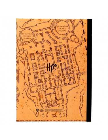 Libreta sd toys harry potter mapa merodeador con luz