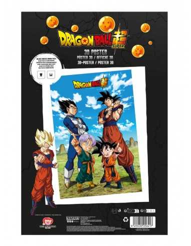 Poster 3d 58x38cm battle of gods goku vegeta family dragon ball super