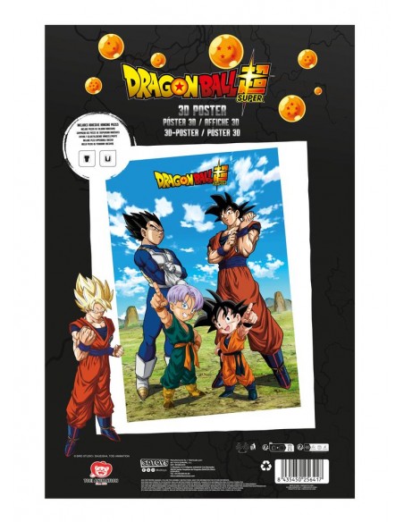 Poster 3d 58x38cm battle of gods goku vegeta family dragon ball super Poster 3d 58x38cm battle of gods goku vegeta family dragon ball super
