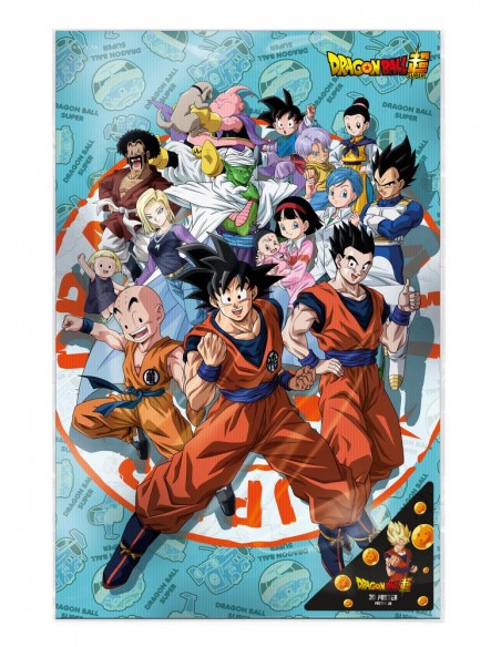 Poster 3d 58x38cm universe survival dragon ball super Poster 3d 58x38cm universe survival dragon ball super