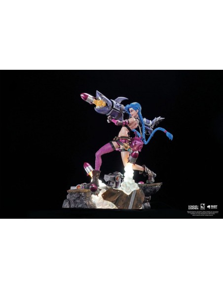 Estatua 1 - 6 league of legends jinx 32cm Estatua 1 - 6 league of legends jinx 32cm