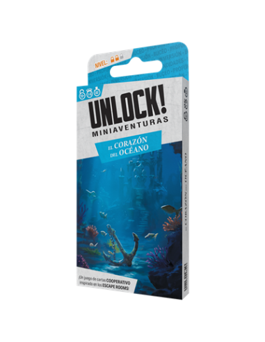 Juego de mesa unlock mini el corazón del océano