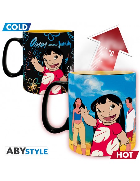 Taza termocolora abystyle lilo & stitch